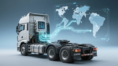 What happens to GPS tracking data privacy when bulldozers operate across EU and non-EU borders?