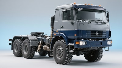 Why do heavy haulage operators in Russia prefer locally adapted truck chassis over imported units?