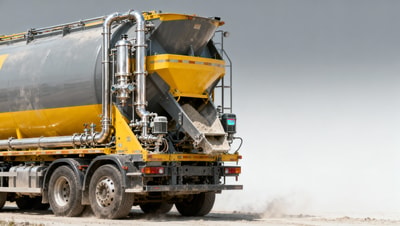 Bulk cement trailer pneumatic system moisture buildup triggers unexpected valve lockups