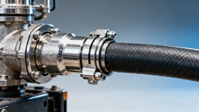 Truck hydraulic system leaks often start at hose crimp points — not seals