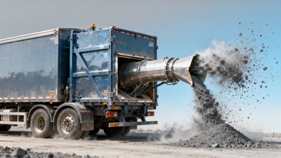 Bulk trailer pneumatic discharge systems underperform with abrasive materials — abrasion test results