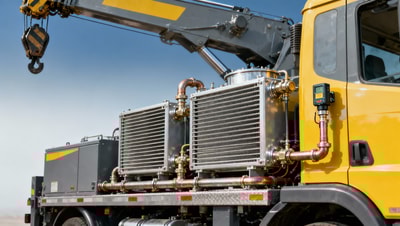 Truck crane hydraulic oil temperature rise correlates with boom cycle frequency — thermal data snapshot