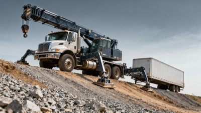 Truck crane stability on uneven terrain — common setup mistakes that lead to tipping