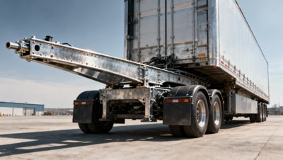 Gooseneck trailer turning radius shrinks with extended pin box — but at what cost to frame stress?