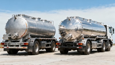 Water tanker residual chlorine levels drop faster in aluminum tanks vs. stainless steel — lab comparison