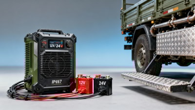 Military truck battery systems now require dual-voltage support — legacy chargers can’t keep up