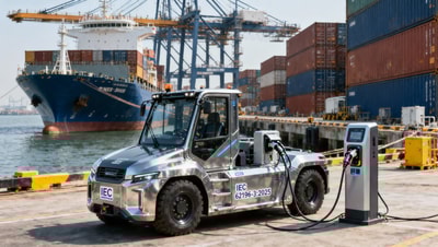 China's First 10,000-Ton Pure-Electric Smart Container Ship Enters Service