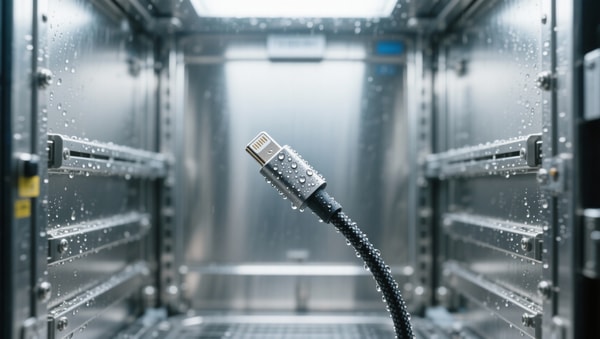 Charging cables passing USB-IF certification—but failing under sustained 5A load in humid conditions