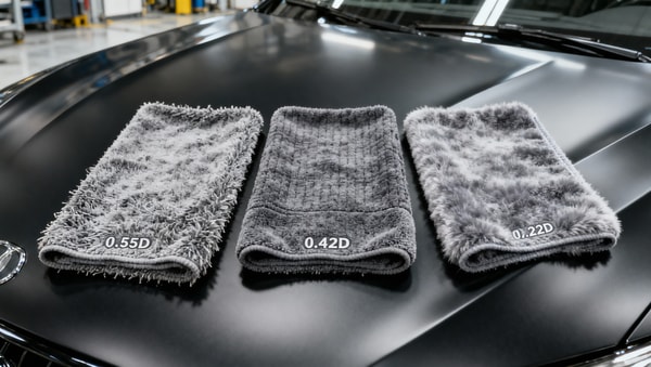 Car cleaning microfiber towels: how fiber denier affects scratch risk on matte paint finishes