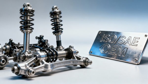 Suspension parts with 'OE-equivalent' labeling—but which test standard was used?