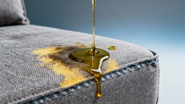 Upholstery fabrics labeled 'stain-resistant' — but fail on common food oils. What lab tests miss in real use