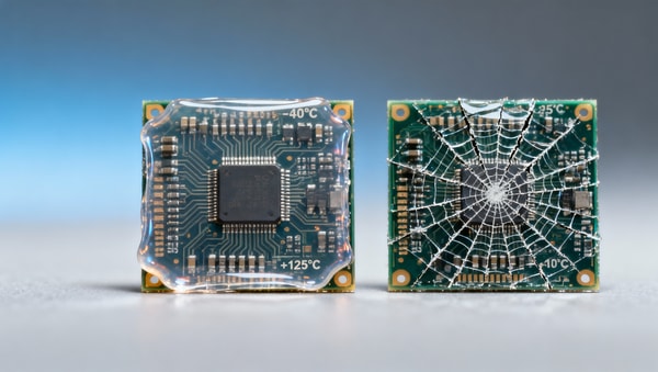 Electronic assembly conformal coatings cracking after thermal shock—silicone vs. acrylic trade-offs
