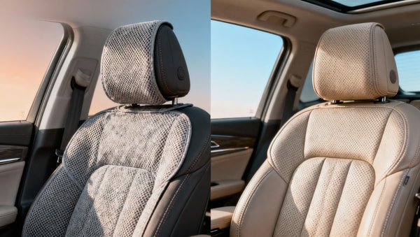 Breathable car seat covers or leather covers for hot climates?