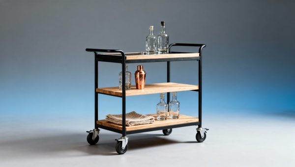 How Do Bar Carts with Wheels Solve Space Constraints in Boutique Hotel Lounges?