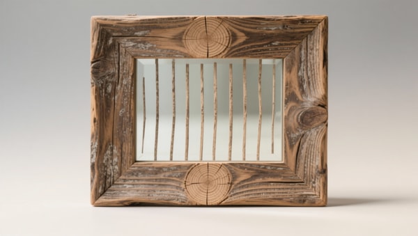How Does Grain Orientation Affect Distortion Risk in Rustic Wood Framed Mirrors for Farmhouse Use?
