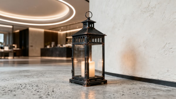 Decorative candle lanterns with metal frames often corrode faster than expected indoors
