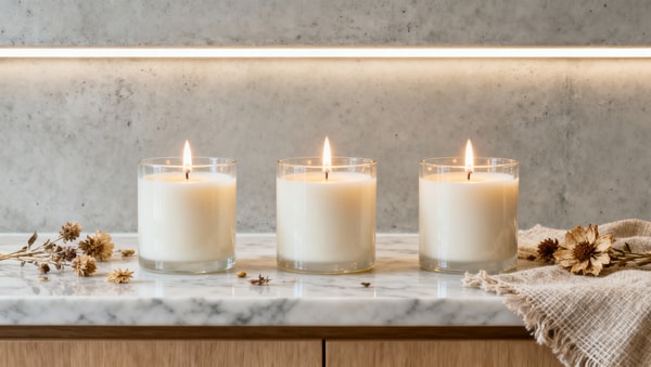 Scented soy candles wholesale: Wick trimming behavior differences by wax blend ratio