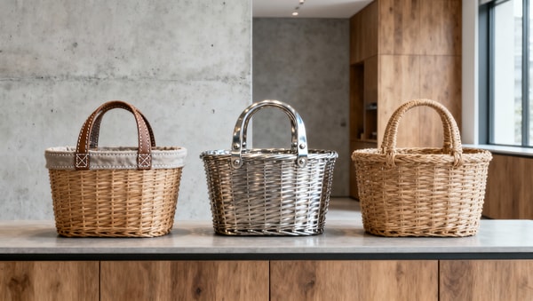 Woven storage baskets wholesale: How handle attachment method impacts 2-year resale value