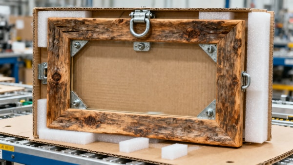 Rustic wood framed mirror: Do reclaimed timber frames require special mounting hardware?