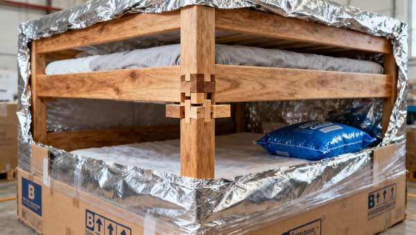Solid wood bunk beds: How moisture content variance affects joint integrity after ocean freight