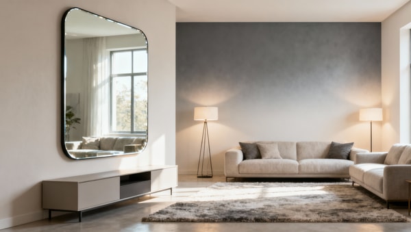 Where Large Wall Mirrors for Living Room Work Best
