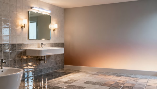 Ceramic Floor Tiles for Bathroom: Matte or Glossy Finish