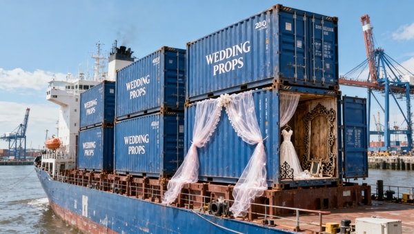 Red Sea Crisis Drives 12.3% Weekly Surge in Asia-Europe Container Rates for Wedding Prop Shipments