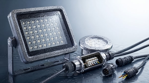 What fails first in waterproof outdoor lighting systems?
