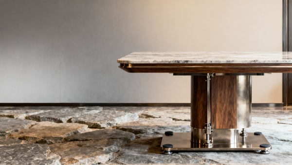 Hotel tables that stay stable on uneven flooring
