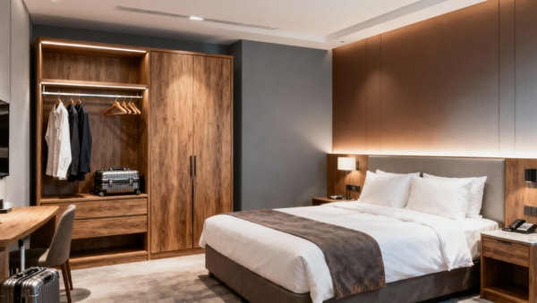 Open or closed hotel wardrobes for easier housekeeping?