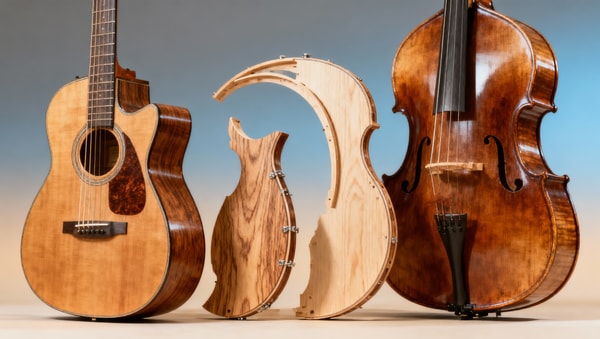 Musical instruments for bands: why matching wood grain matters for live sound