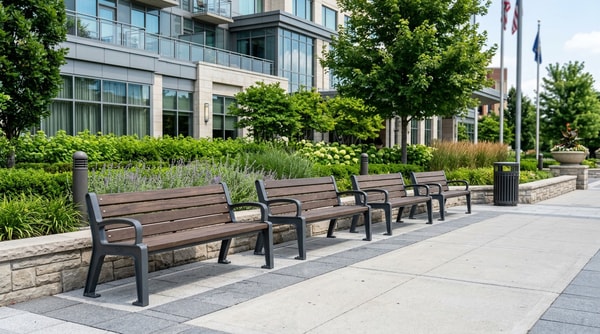 What Makes Park Benches Hold Up Better in High-Traffic Areas?