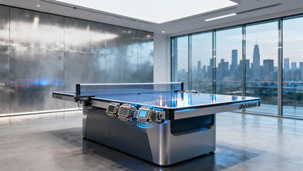 Fan Zhendong Promotes Chinese AI Ping-Pong Table in Silicon Valley