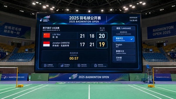 China's LED Timing Screens Gain Traction After Thomas Cup
