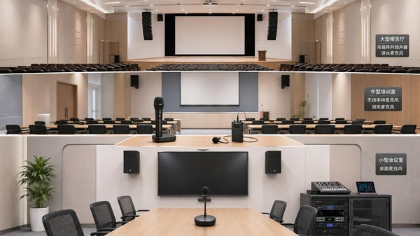 How to compare microphone systems for different room sizes