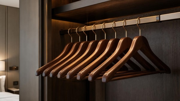 Wooden coat hangers hotel projects should not overlook finish quality