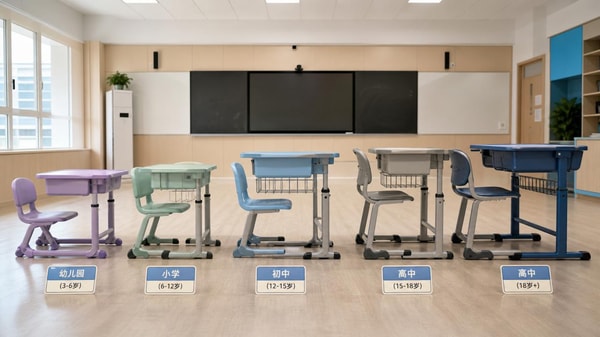 School Desks and Chairs Wholesale: Matching Age to Size Correctly