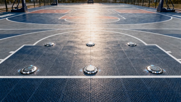 HuaiBA Basketball Court in Jinan Adopts Chinese Smart Flooring