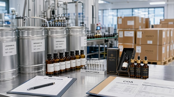 What affects lead time when choosing a fragrance oil manufacturer