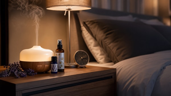Does aromatherapy for sleep work better with scent timing