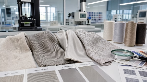 Textile weaving techniques that change texture, drape, and cost