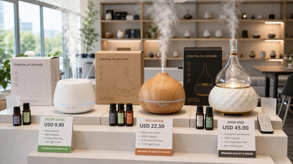 Essential oil diffuser price: what changes from entry to premium