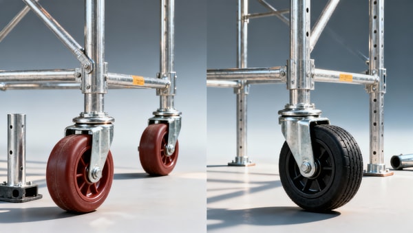 Scaffolding Caster Wheels Wholesale: PU or Rubber?