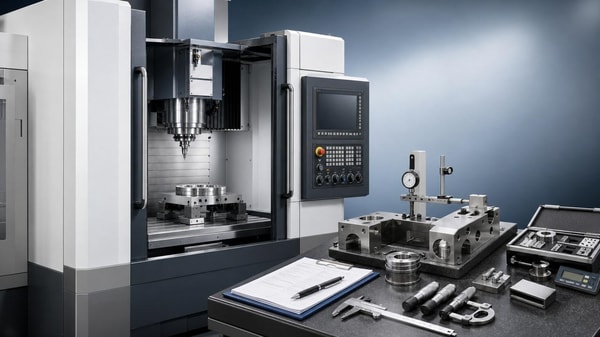 Vertical Machining Center Factory Checks Before Final Approval