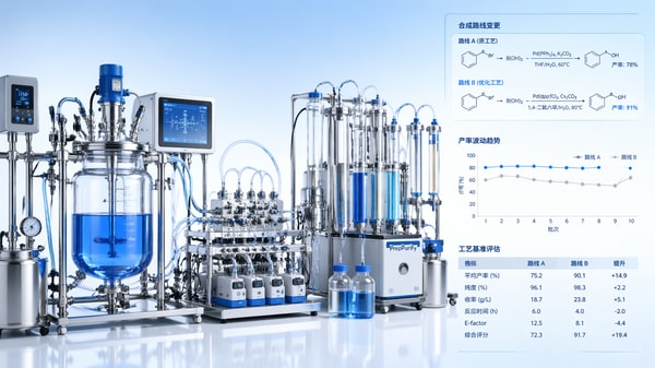 Chemical Synthesis route changes that cut yield later