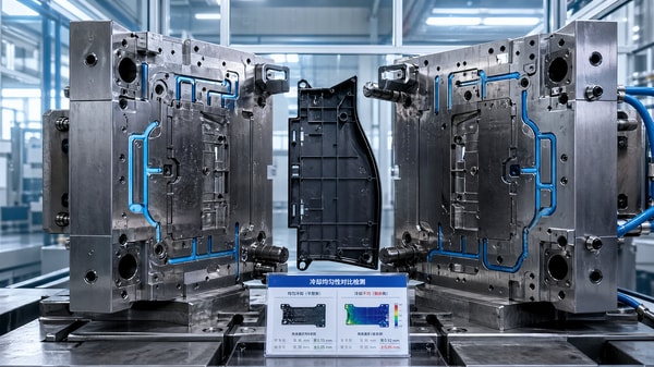 What uneven cooling in injection molding does to part quality