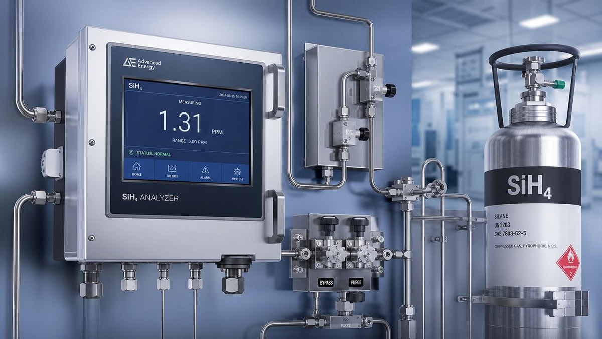 SiH4 Concentration Analyzer Applications in Semiconductor Gas Control