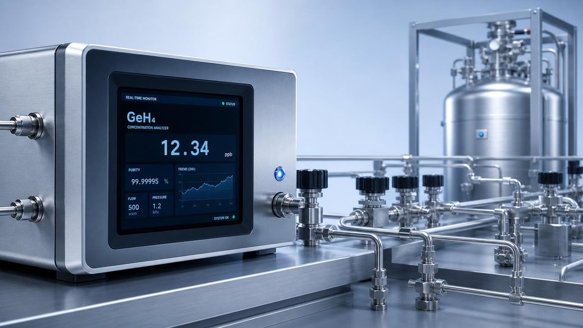 GeH4 Concentration Analyzer Use Cases in Precision Gas Processes