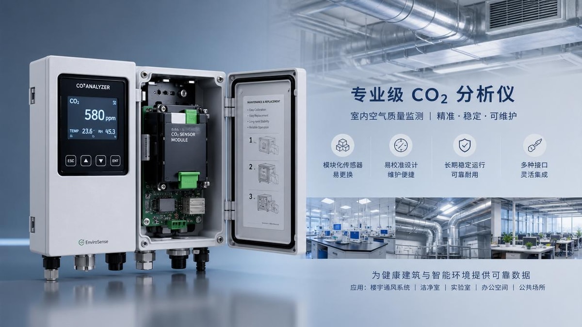 CO2 Analyzer for Indoor Air Quality: What Makes One Model Easier to Maintain