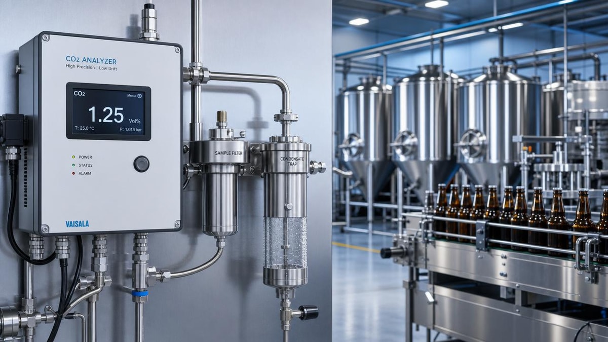CO2 Analyzer for Brewery Applications: How to Reduce Measurement Drift